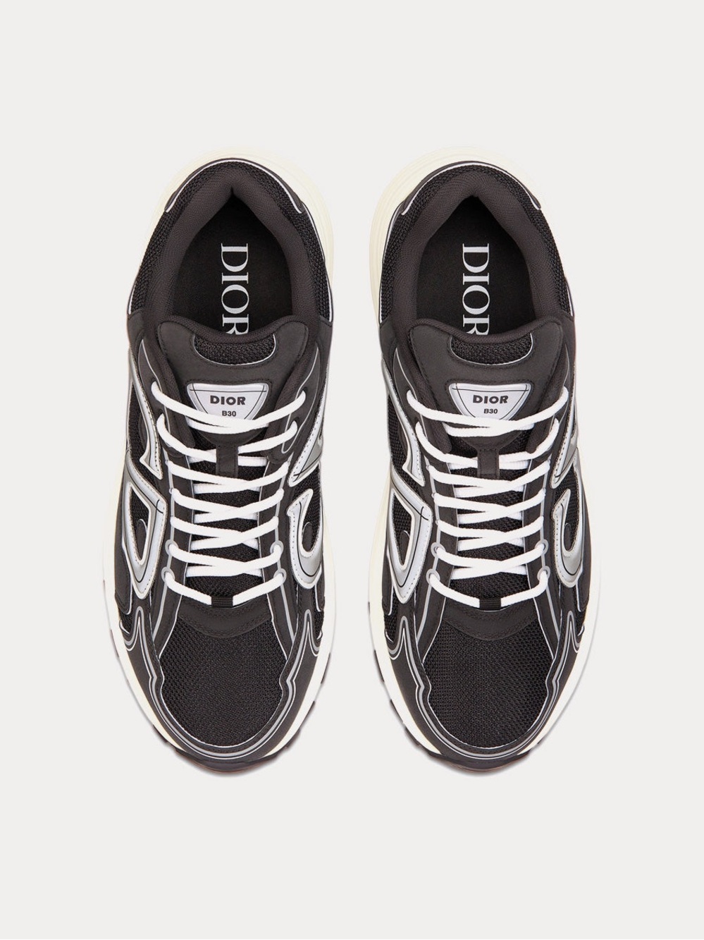 Dior Men's Black & White Runner Sneaker - Picture 2 of 8